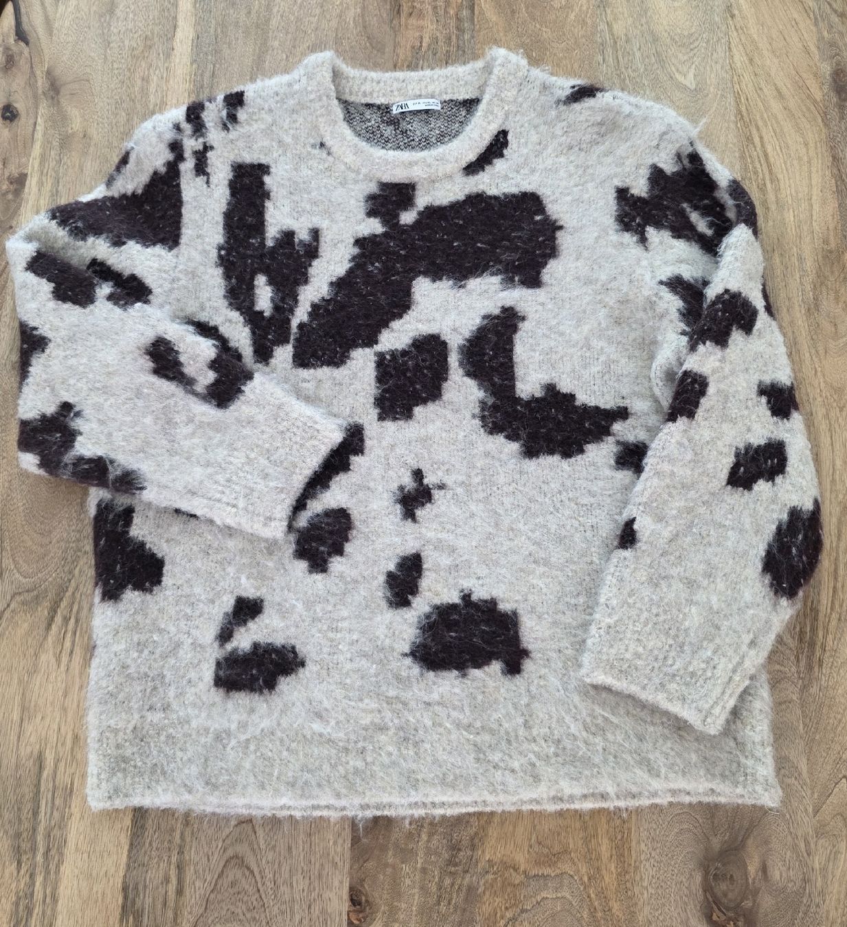 Zara Maglioni & Felpe: Damen Pullover Zara Fleckenmuster beige XL  – Usato da Rheinsulz venduto da Gilea 6