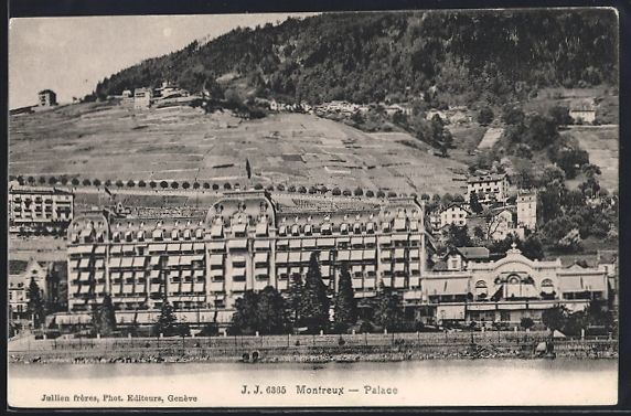 Cartoline postali: AK Montreux, Palace – Usato da Berlin venduto da bartko-reher
