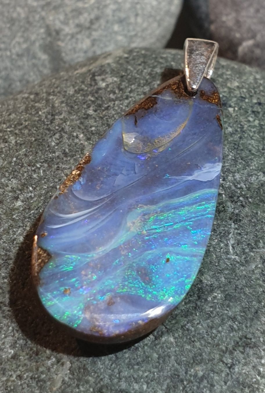 Ciondoli: Anhänger Boulder Opal. – Nuovo (secondo la descrizione) da Niederbüren venduto da Raphael014 1