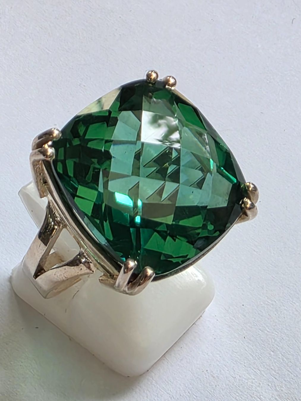 Anelli: Ring grosser gruener Topas Edelstein Gr 55 – Nuovo (secondo la descrizione) da Zürich venduto da benedikt12