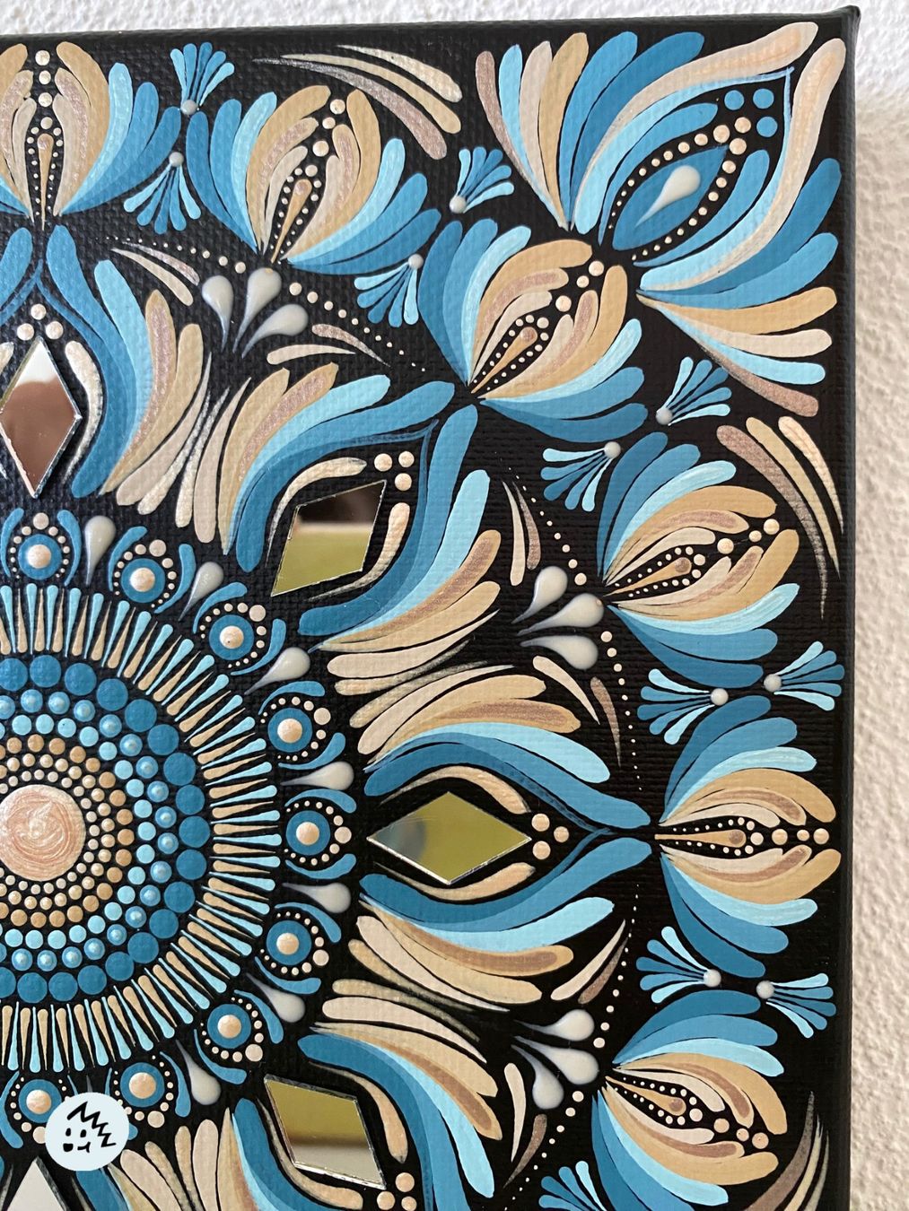 Foto & Immagini: Mandala Bild auf Leinwand, Bild, Dekoration, Geschenk – Nuovo e nell'imballaggio originale da Fanas venduto da Omibia 3