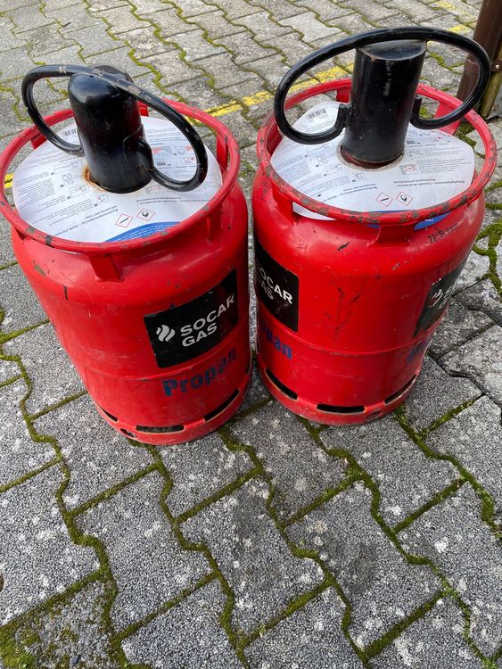 2 Stk. Gasflaschen Aus Wohnwagen 10.5 Kg Inkl. Depotkarten | Kaufen Auf ...