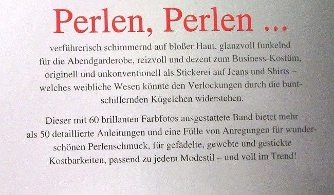 Libri: Perlen Designerschmuck zum Selbermachen – Usato da Schlatt TG venduto da annesbuecher 1