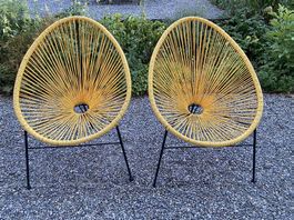 2 Gartensessel Design orange 