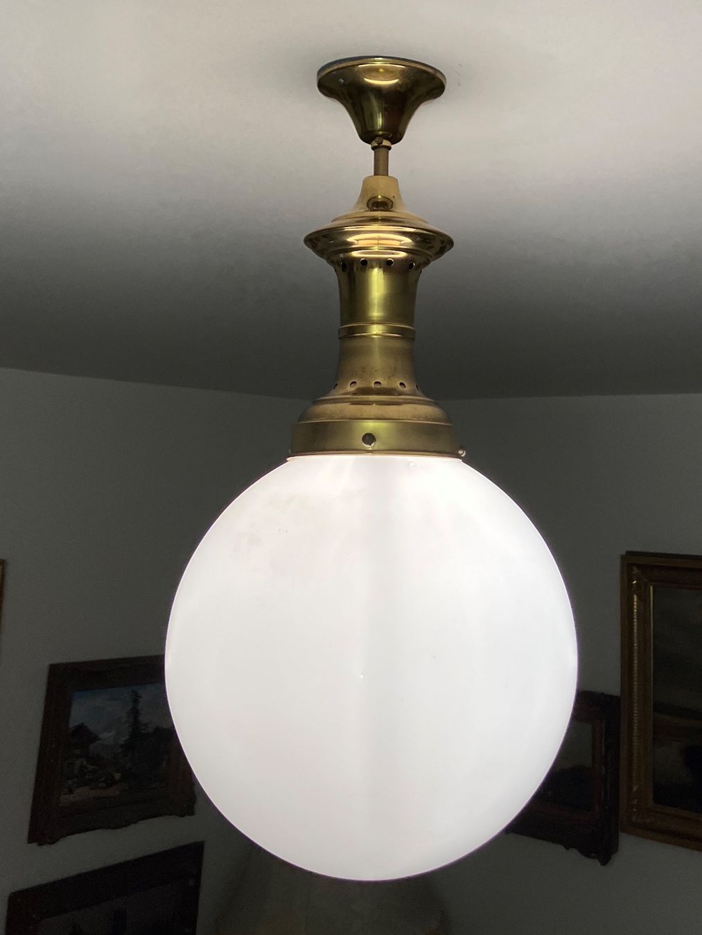 Kronleuchter & Deckenlampen: Opalin Deckenlampe Top Zustand H.50cm – Gebraucht aus Zürich von otomado 5