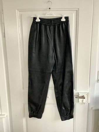 Lederhose Jogger 100% Leder schwarz, S, Neu von H&M NP 359.-