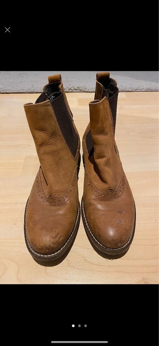 Damenschuhe: Leder Steifeletten Gr.38 – Gebraucht aus niederhasli von Italiana07
