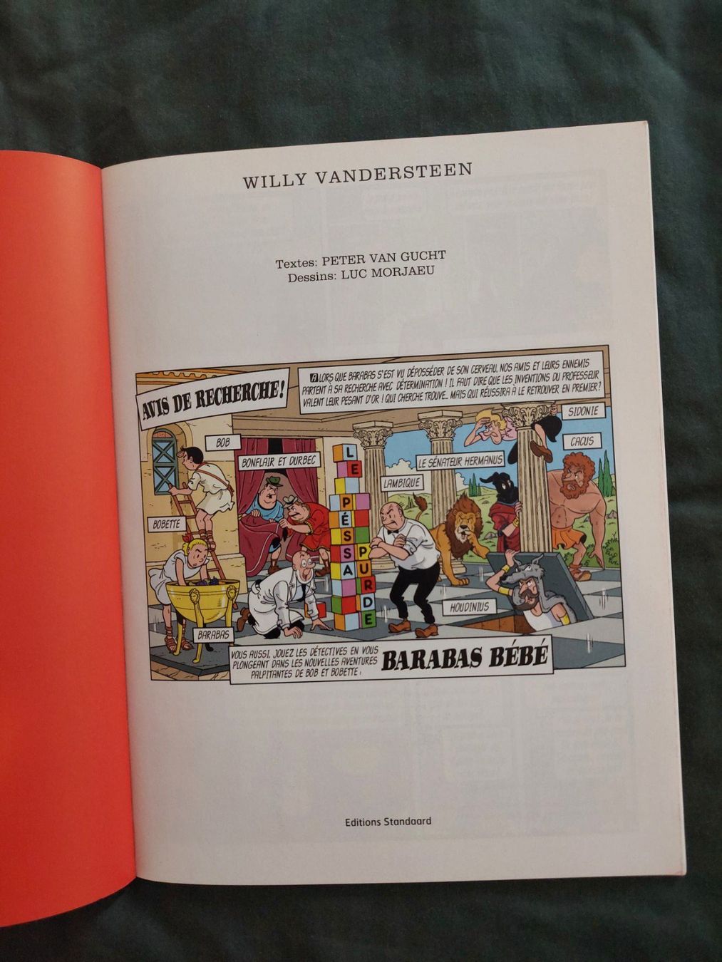 Fumetti: Bob et Bobette T.332 Barabas Bébé EO 2015 TBE – Usato da Genève venduto da Blu_BD 2