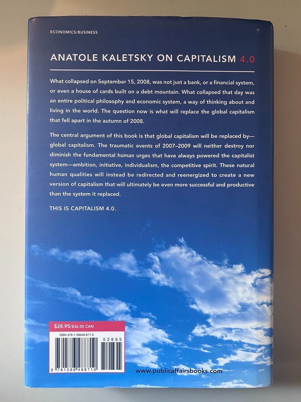Libri: Libro Capitalism 4.0 – Usato da Giubiasco venduto da LorisVale 1