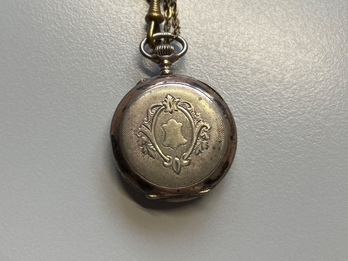Orologi: Antike kleine Taschenuhr - Silber – Usato da Villnachern venduto da RicardoMary 5