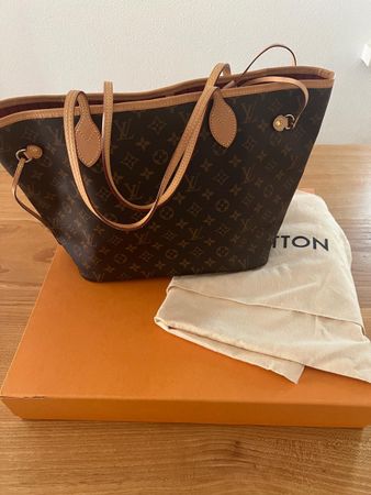 Louis Vuitton Neverfull MM Monogram Canvas Damier Azure gute