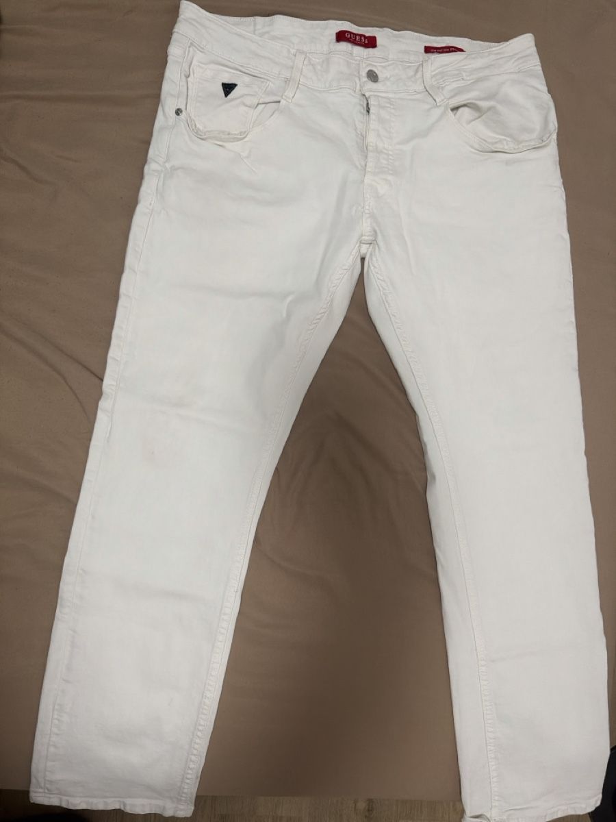 Guess Jeans: Hose Guess weiss Herren  – Nuovo (secondo la descrizione) da Mollis venduto da man_rpj6 1