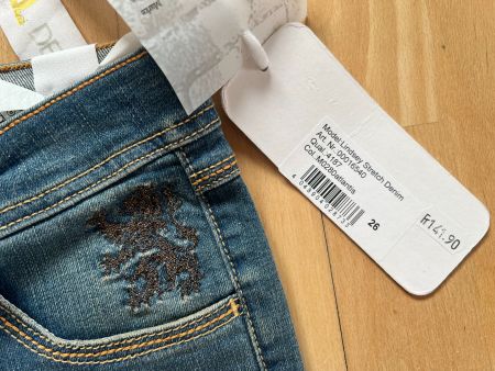 MOGUL Damen Jeans Shorts in Gr. 26, Blau, NEU