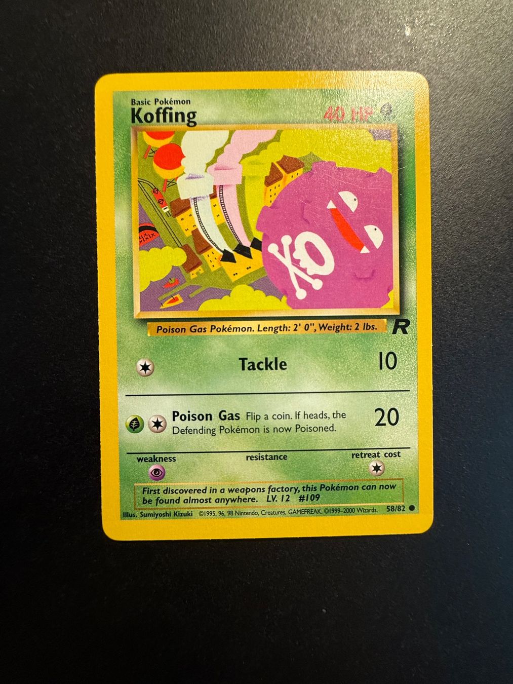 Pokémon Carte collezionabili: Koffing 58/82 Team Rocket – Usato da Zürich venduto da pokemon_cards