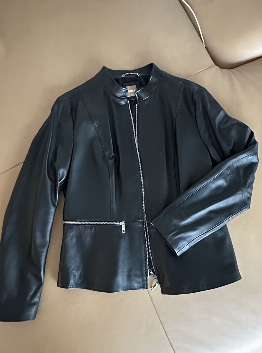 Jacken: NEUE Lederjacke BOSS - Damen schwarz – Neu und originalverpackt aus Zürich von jel_5hwc