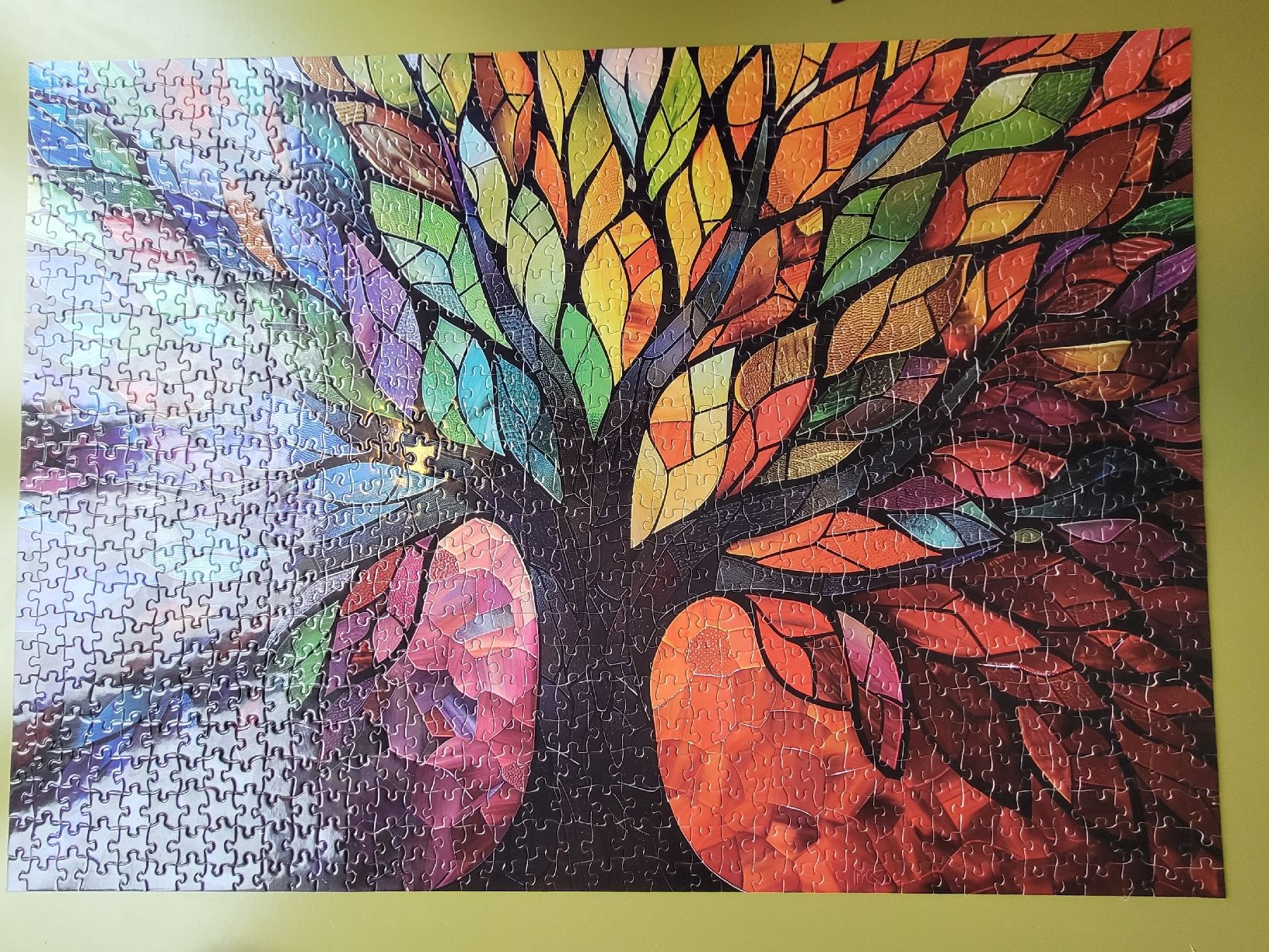 Puzzles: Puzzle 1000 Teile, brillante Farben – Gebraucht aus Niederbipp von Schlako