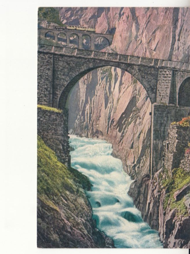 Cartoline postali: Teufelsbrücke ca. 1920 – Usato da Bürglen TG venduto da StampGraf