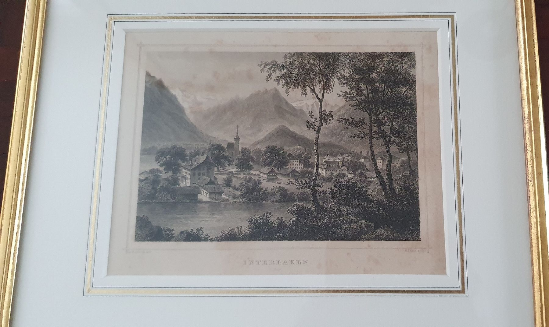 Incisioni: Bild - Stich, Interlaken – Usato da Kreuzlingen venduto da Rschweiz1 3