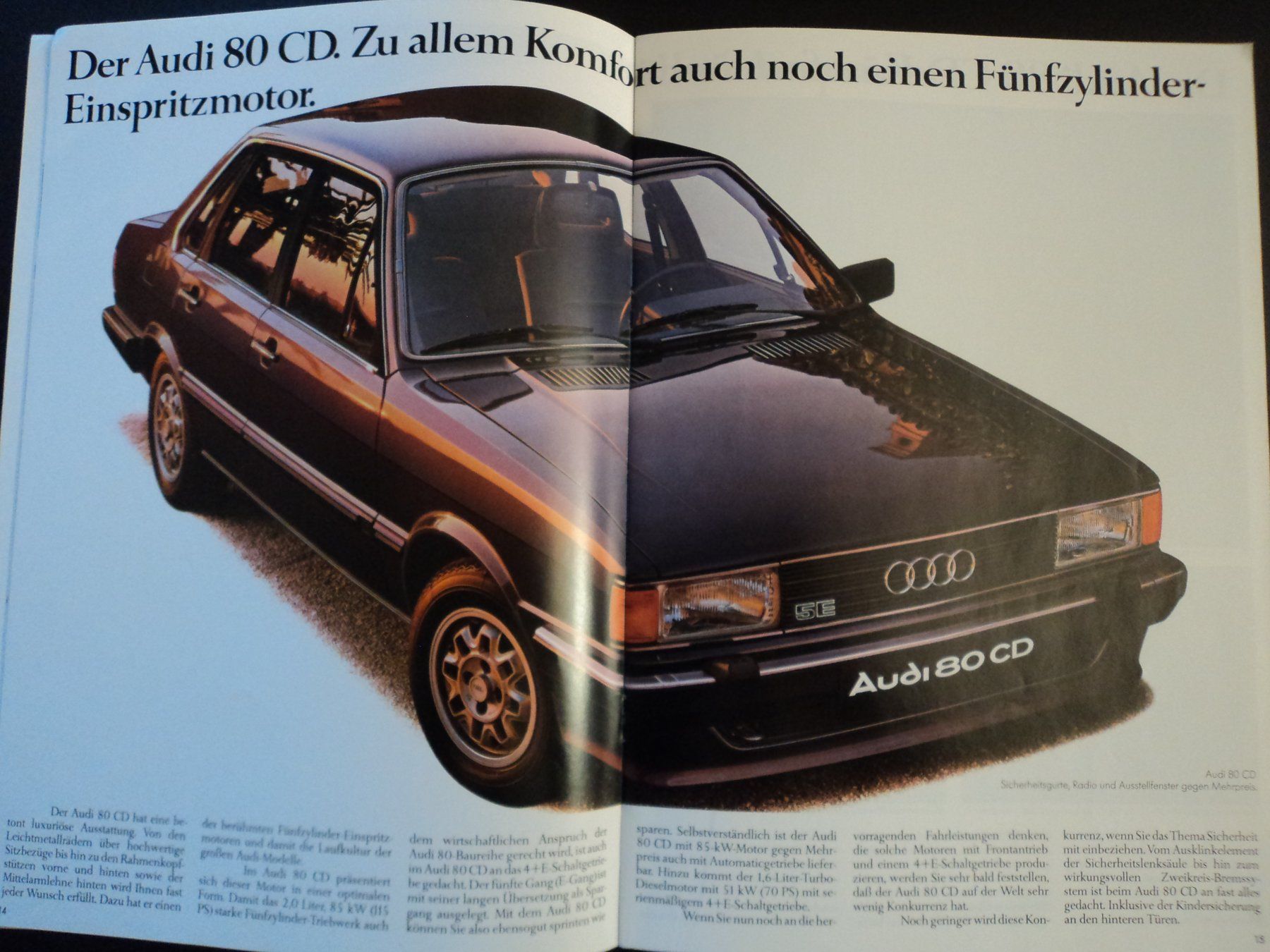 Audi Documenti: Prospekt Audi 80 1983 – Usato da Schwarzenburg venduto da modelCARama 5