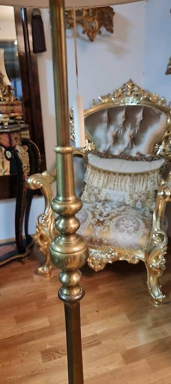 Lampen: Antike, massive Stehlampe aus Messing – Gebraucht aus Kaufdorf von Nati-Nati 3