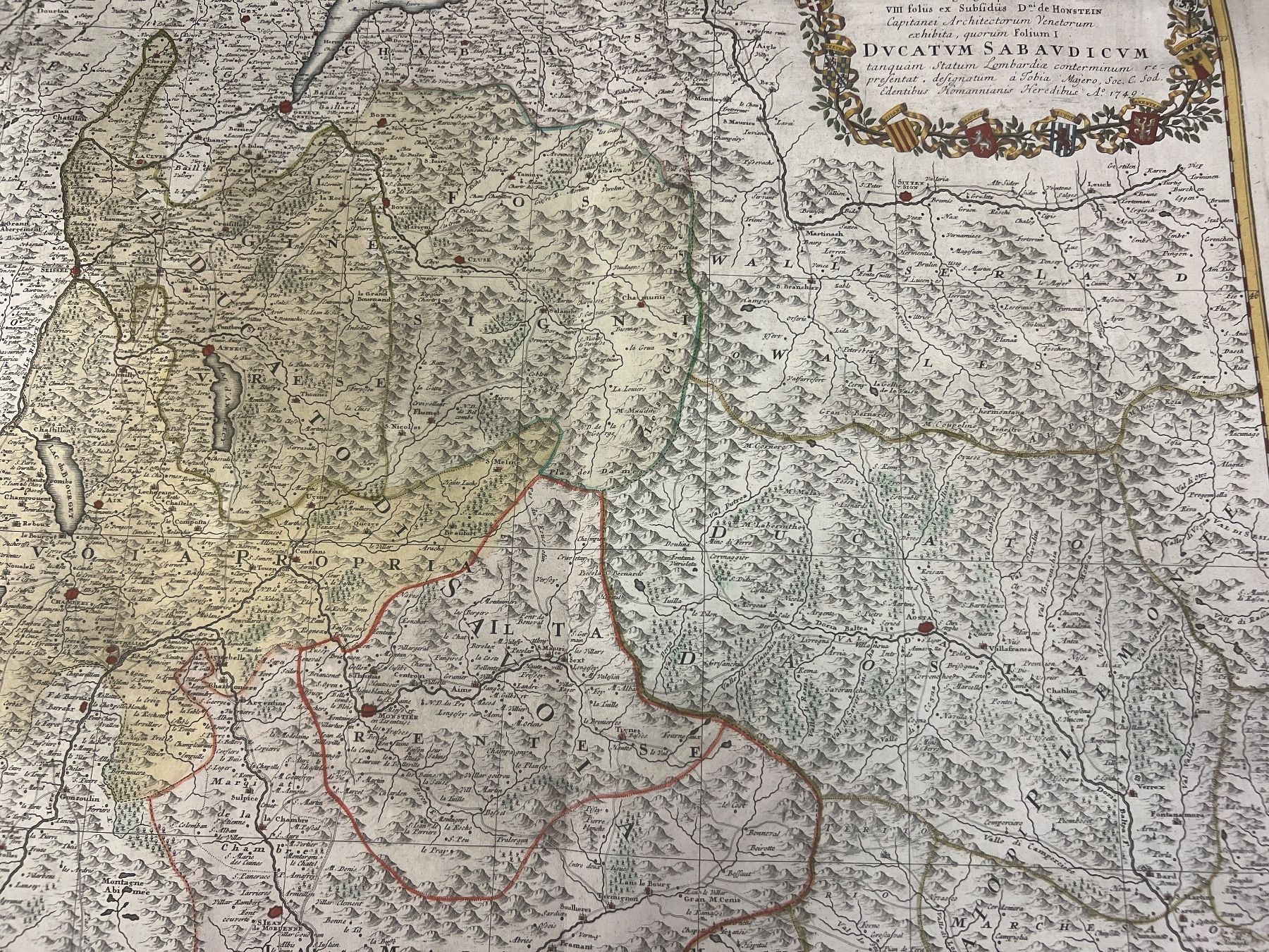 Cartine & Atlanti: CARTE GÉOGRAPHIQUE DE LA SAVOIE DATÉE 1749 – Usato da Genève venduto da Qanil77 1