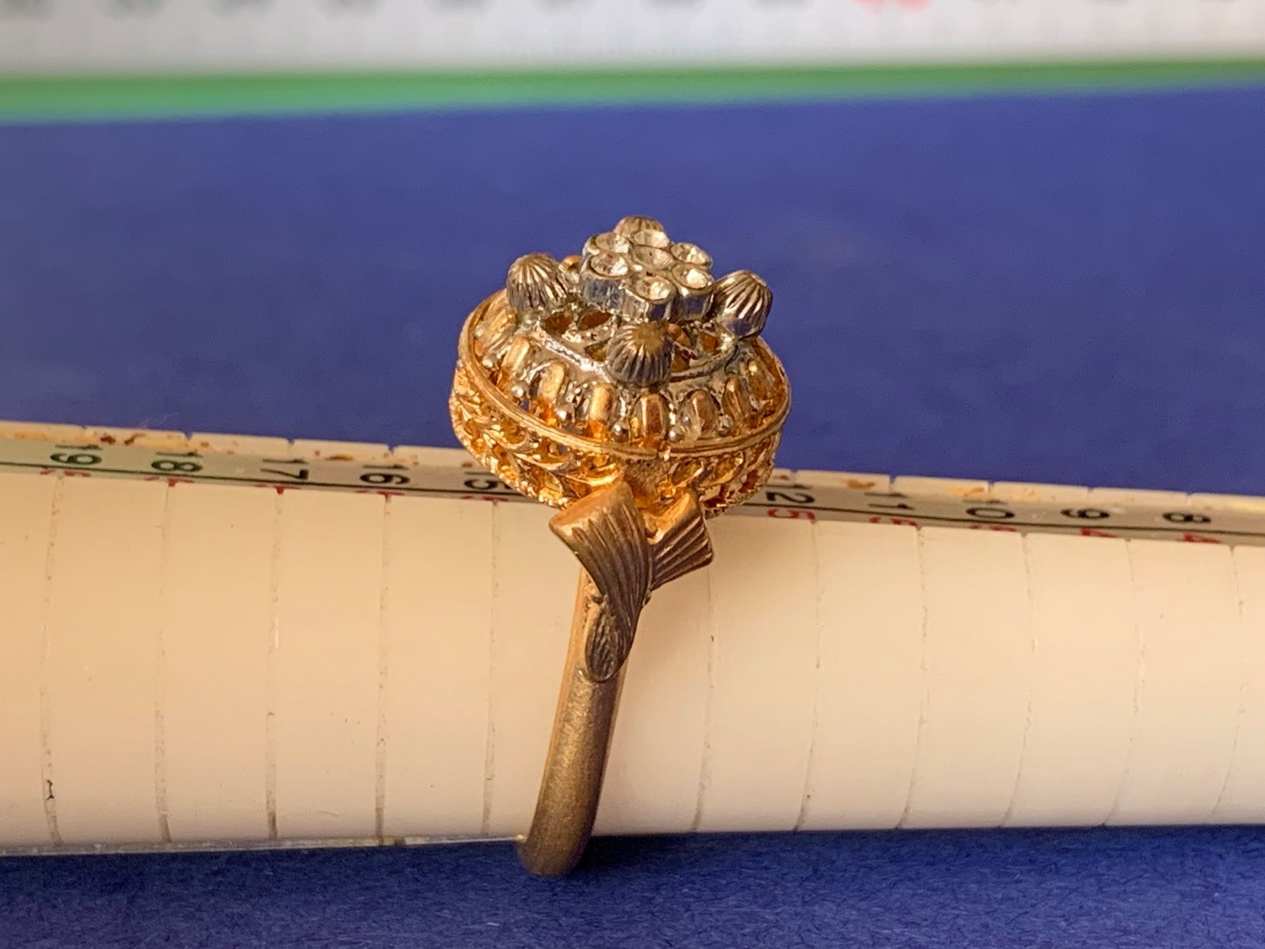 Anelli: Vergoldeter Ring Tempelblume (54) – Usato da Laufen venduto da Bellebellezza 5