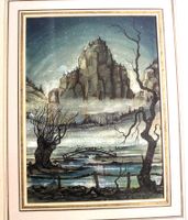 Emil G. SAUTER 1944, Aquarell, aufwendig gerahmt
