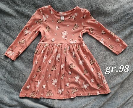Langarm Kleid grösse 98 Einhorn