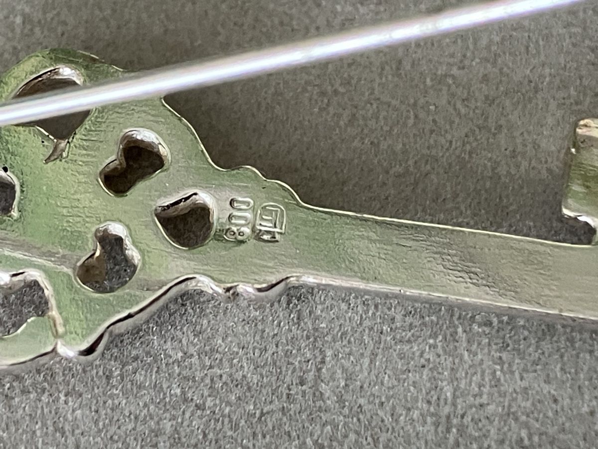 Broschen & Nadeln: Alte Silber Brosche 800 er Schlüssel 3,5 cm – Neu (gemäss Beschreibung) aus Flums von mya_2lh9 2