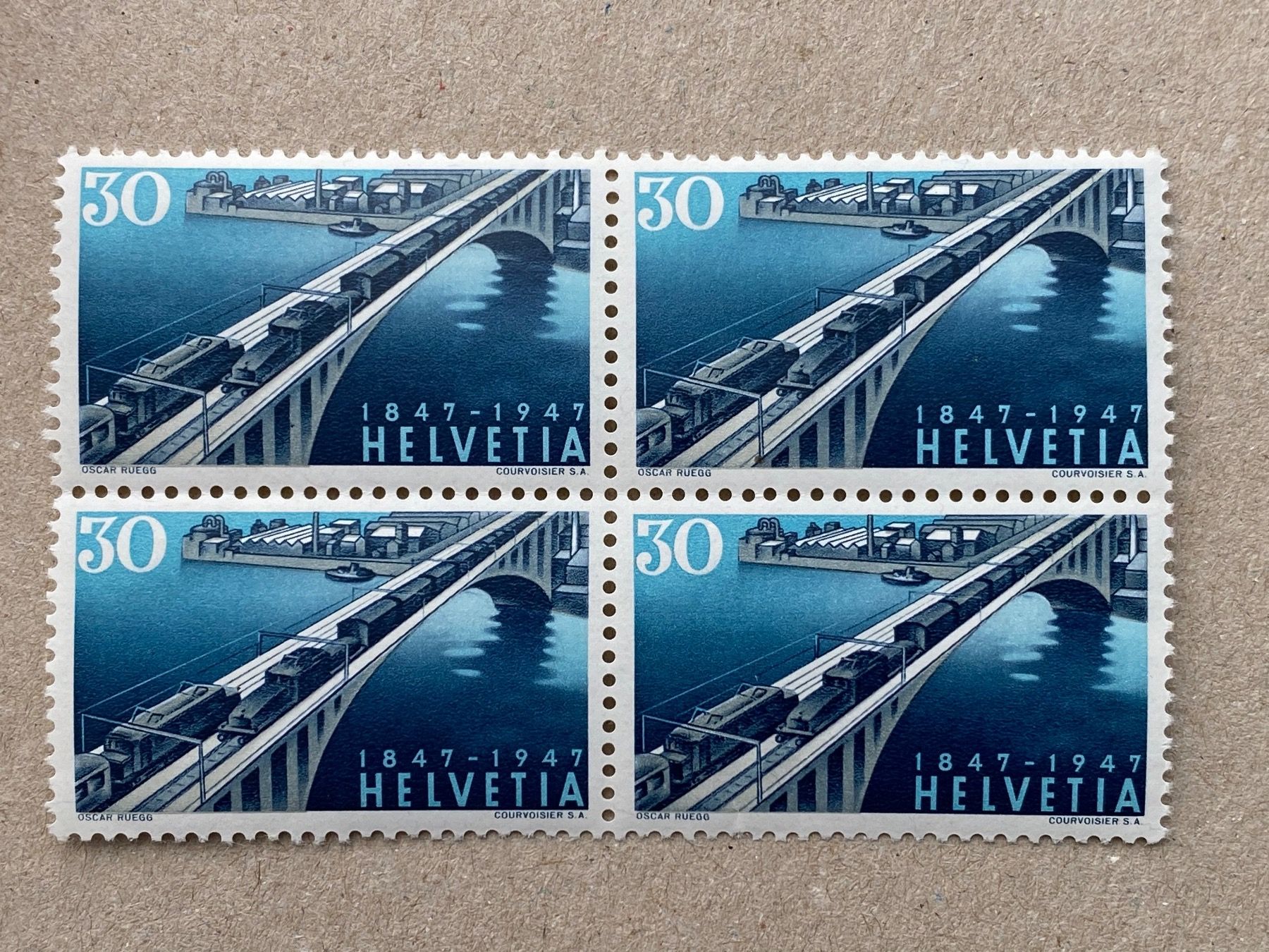Alle Briefmarken: 280, Viererblock, postfrisch – Gebraucht aus Aarau von hilde47