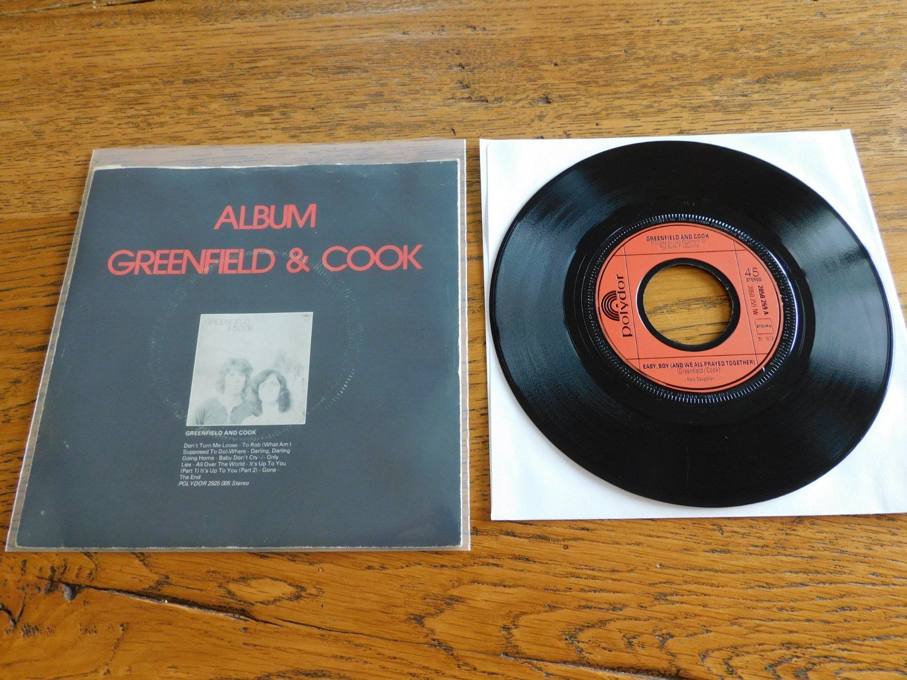 Schallplatten: Greenfield & Cook ‎– Easy, Boy – Gebraucht aus Emmenbrücke von lamorak 1