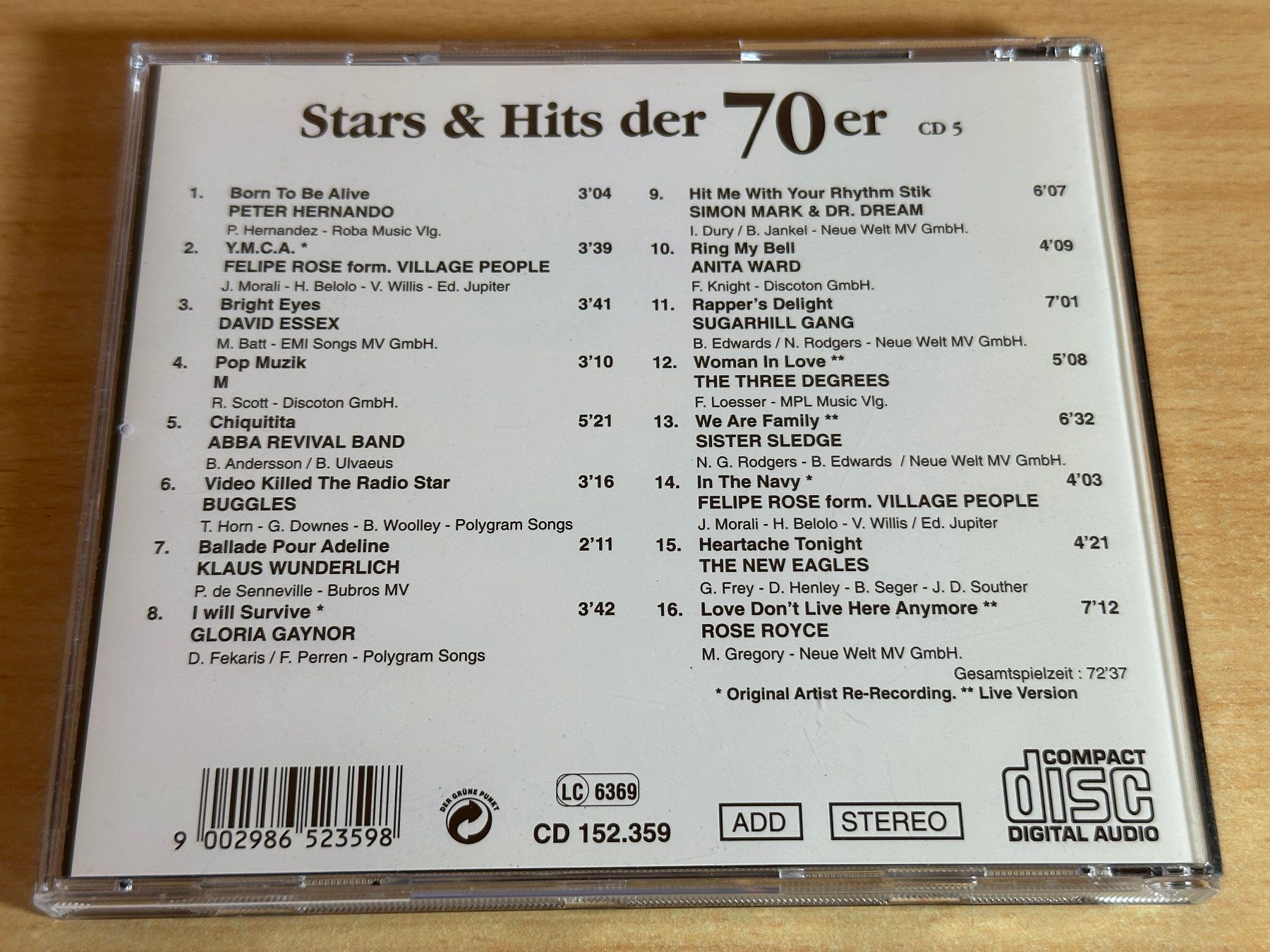 CD: Stars & Hits Der 70er - 5 CD – Usato da Rikon im Tösstal venduto da Alpenmutz 7