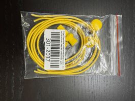 Elastische Schnürsenkel ohne Binden gelb neu