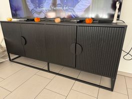 Sideboard Eiche schwarz