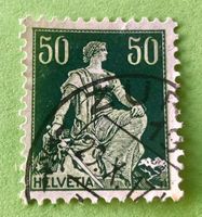  Nr.113 Sitzende Helvetia mit Schwert GESTEMPELT   