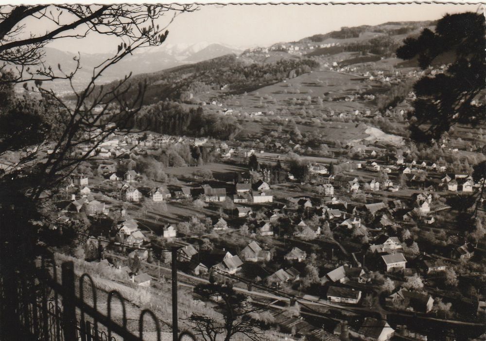Cartoline postali: Thal SG Flugaufnahme , ca.1950 – Usato da Solothurn venduto da Bepposol