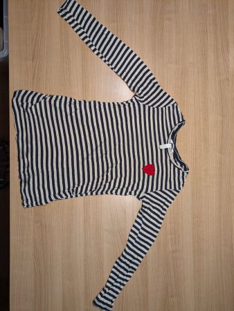 H&M Mama Langarmshirt gestreift Herz Grösse M