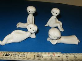 Porzellanfiguren 4 Stk. weiss