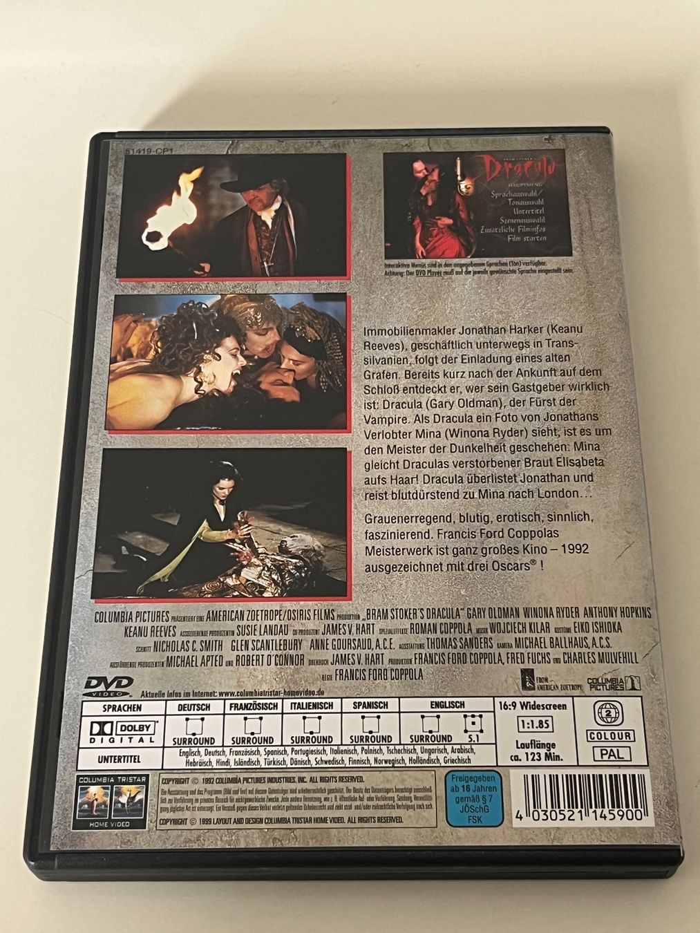 Tutti i DVDs: Bram Stoker's Dracula – Nuovo (secondo la descrizione) da Altstätten SG venduto da sheamus 1