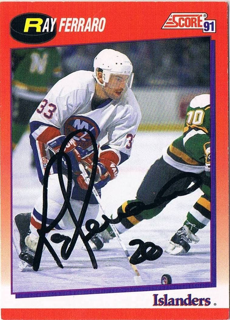 Autografi: Ray Ferraro 1964- NY Islanders NHLAutogramm Upper Deck 6x9cm – Usato da Bischofszell venduto da Gottselig