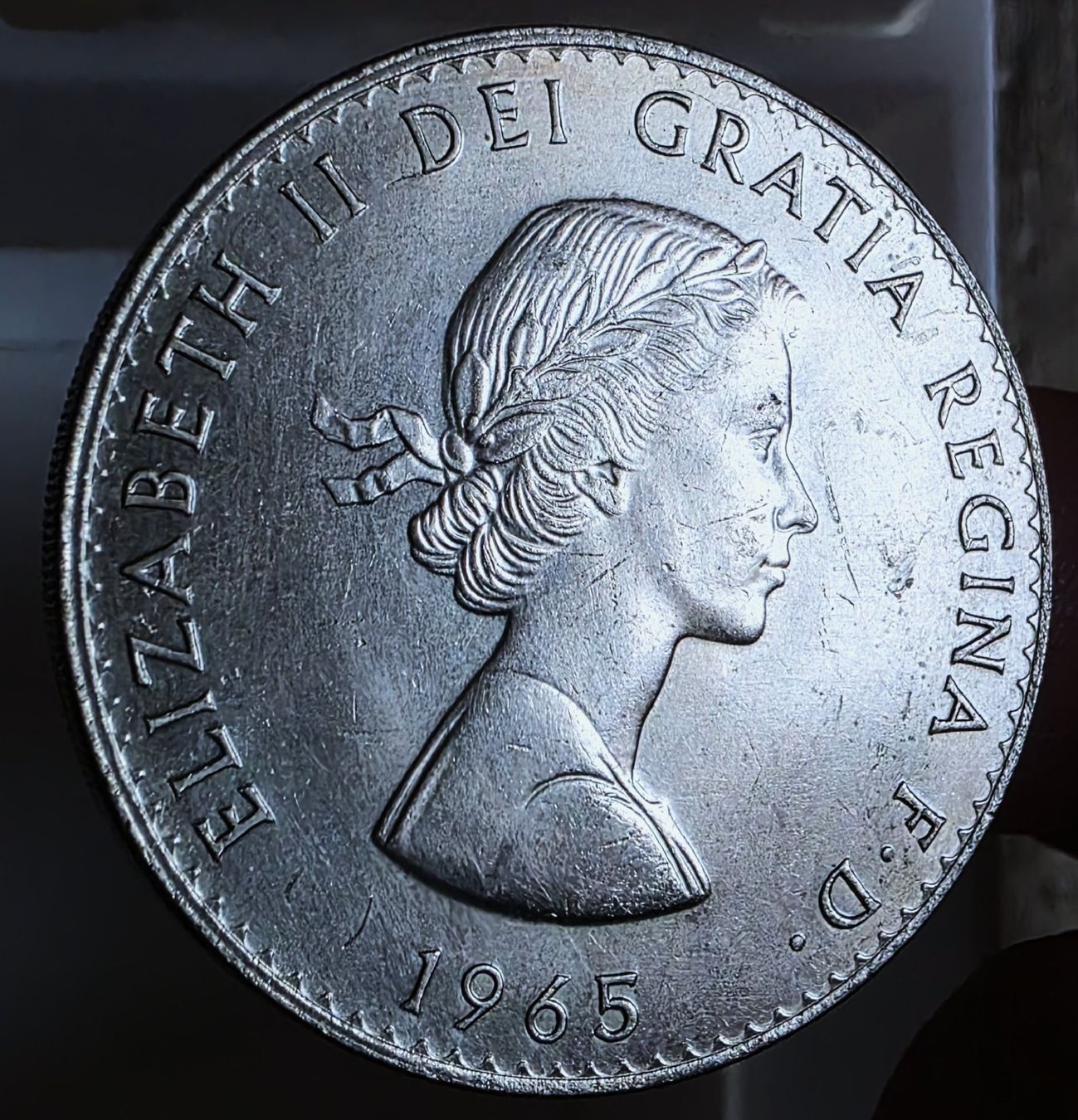 Tutti le monete: GROSSBRITANNIEN 1 CROWN 1965 – Usato da Winterthur venduto da Creso70 1