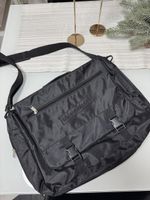 Schwarze Schultertasche – Unisex, neu!