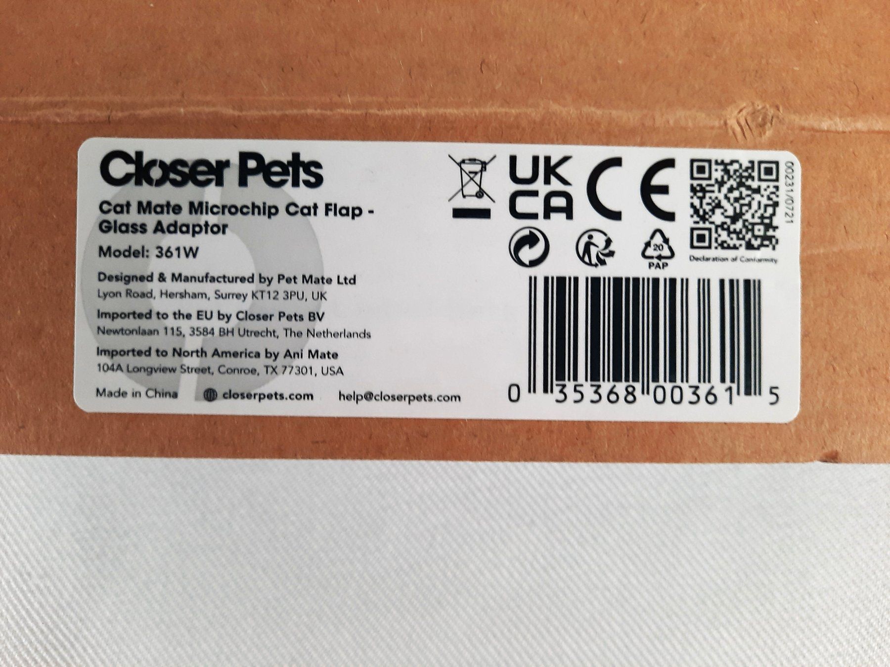 Katzenklappen: CLOSER PETS Cat Mate Adapter Set – Neu (gemäss Beschreibung) aus Beinwil am See von Restwert_Beinwil 2