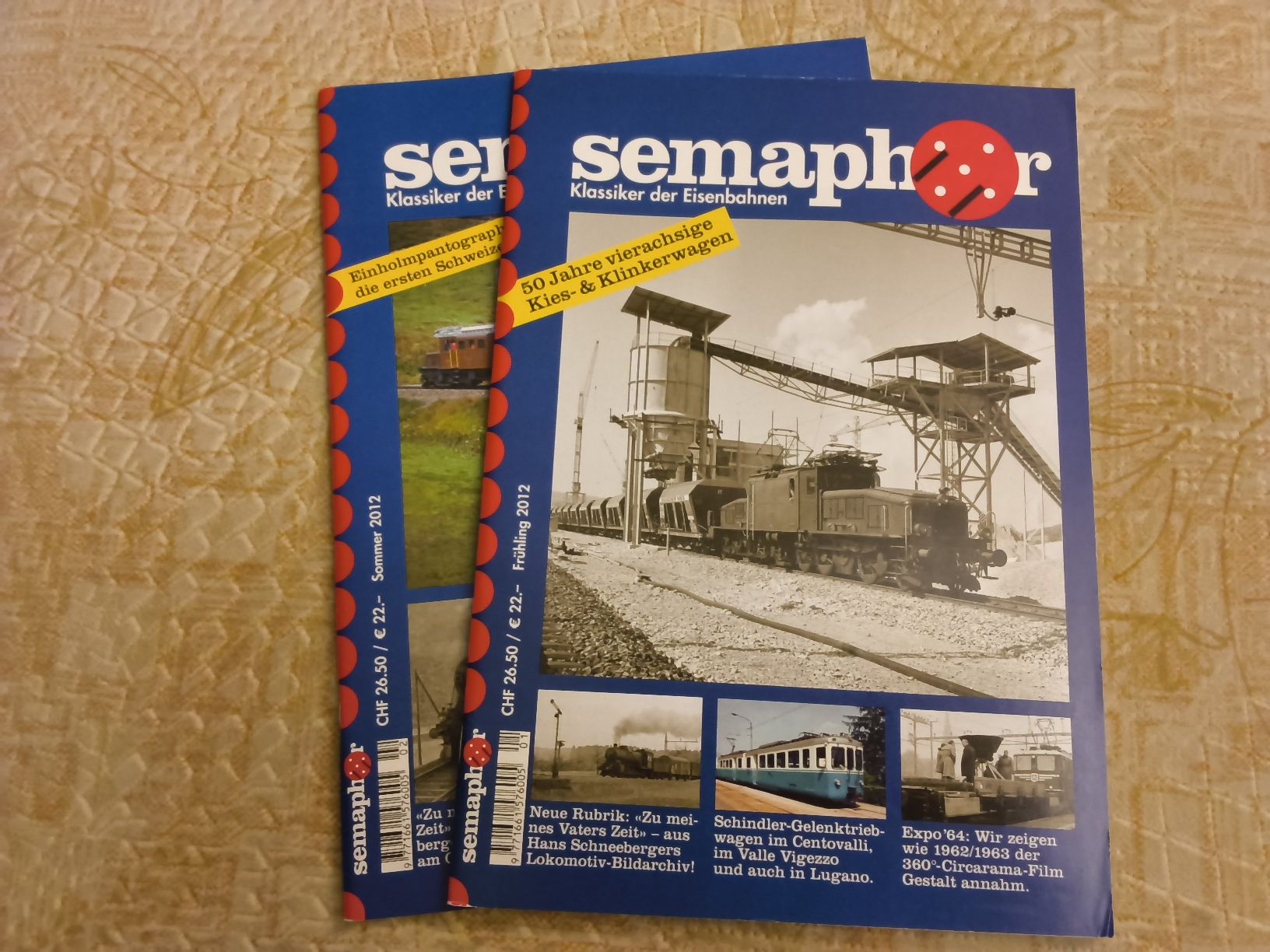 Riviste & Magazine: 2er Set Eisenbahn-Hefte Semaphor 2012 Frühling/Sommer – Usato da Hallau venduto da histoiremerveilleuse