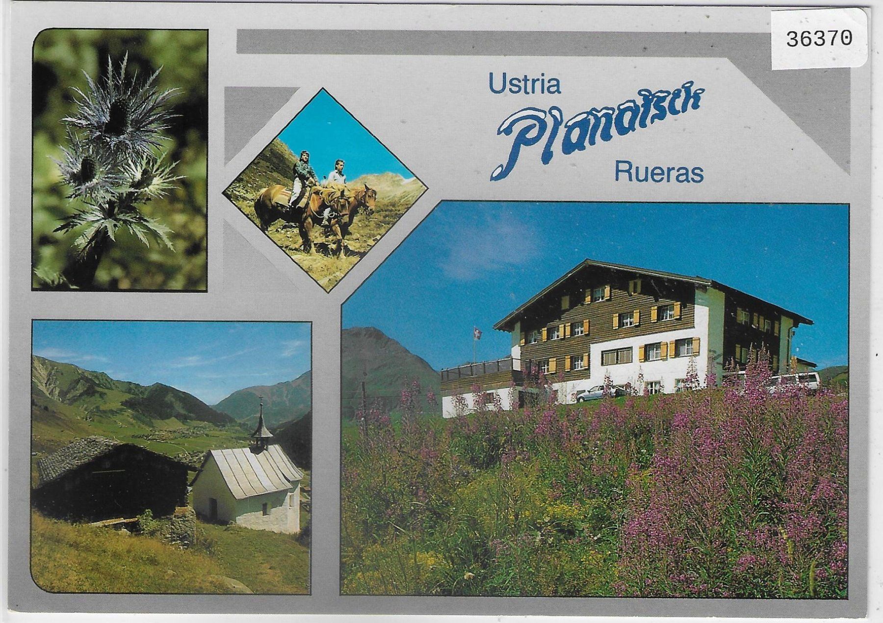 Ansichtskarten: Ustria Planatsch - Rueras – Gebraucht aus Ettingen von Kartenplanet