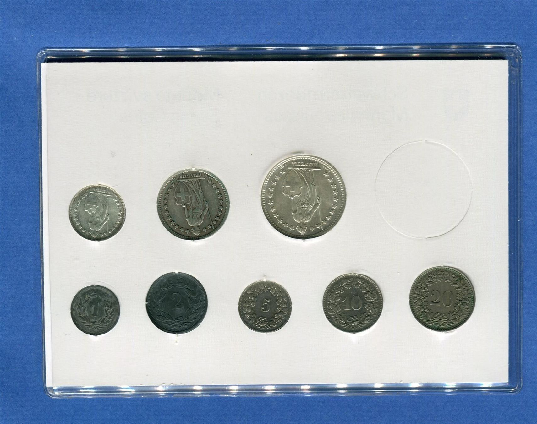 Tutti le monete: (195) Münzsatz 1944 Silber – Usato da Rüthi (Rheintal) venduto da erdnuessli1 1