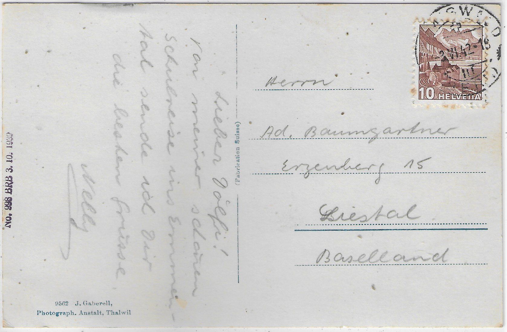 Cartoline postali: Sumiswald - Generalansicht – Usato da Ettingen venduto da Kartenplanet 1