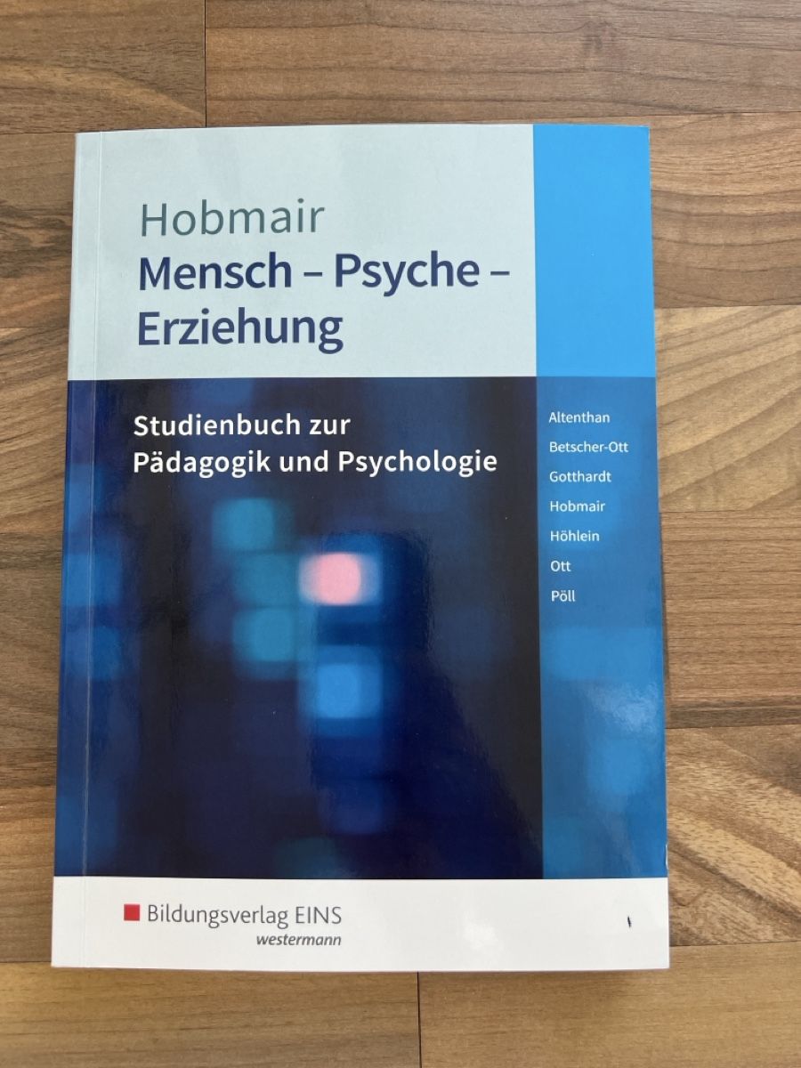 Bücher: Hobmair Mensch Psyche Erziehung – Neu (gemäss Beschreibung) aus Nuglar von melsa1811