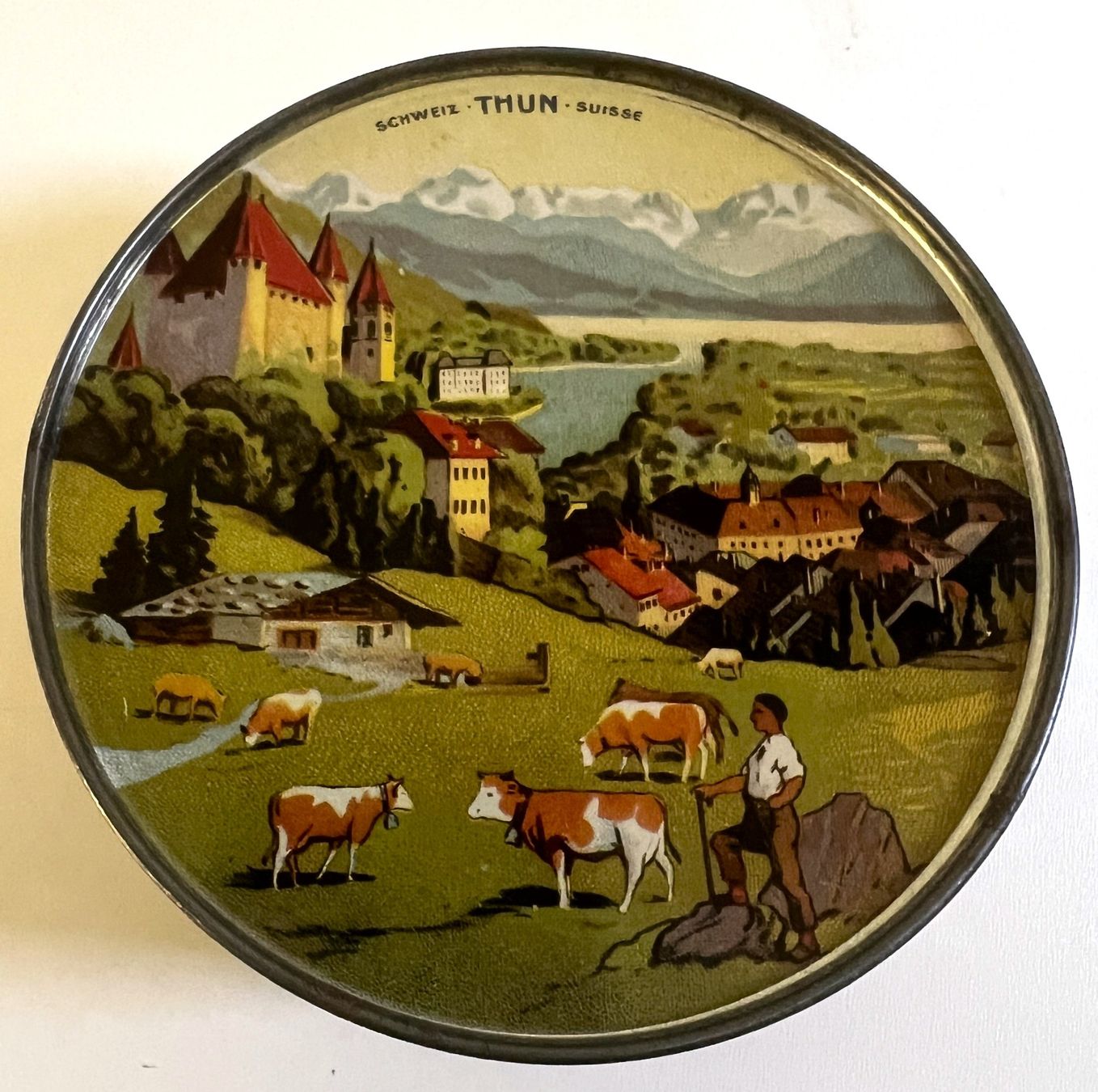Barattoli: Schaufenster-Dummy Export-  Blechdose Gerber Käse, Thun, rar – Usato da Rothrist venduto da Brandystar 1