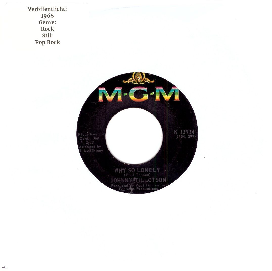 Dischi in vinile: JOHNNY TILLOTSON – Usato da Bassersdorf venduto da house-of-vinyl